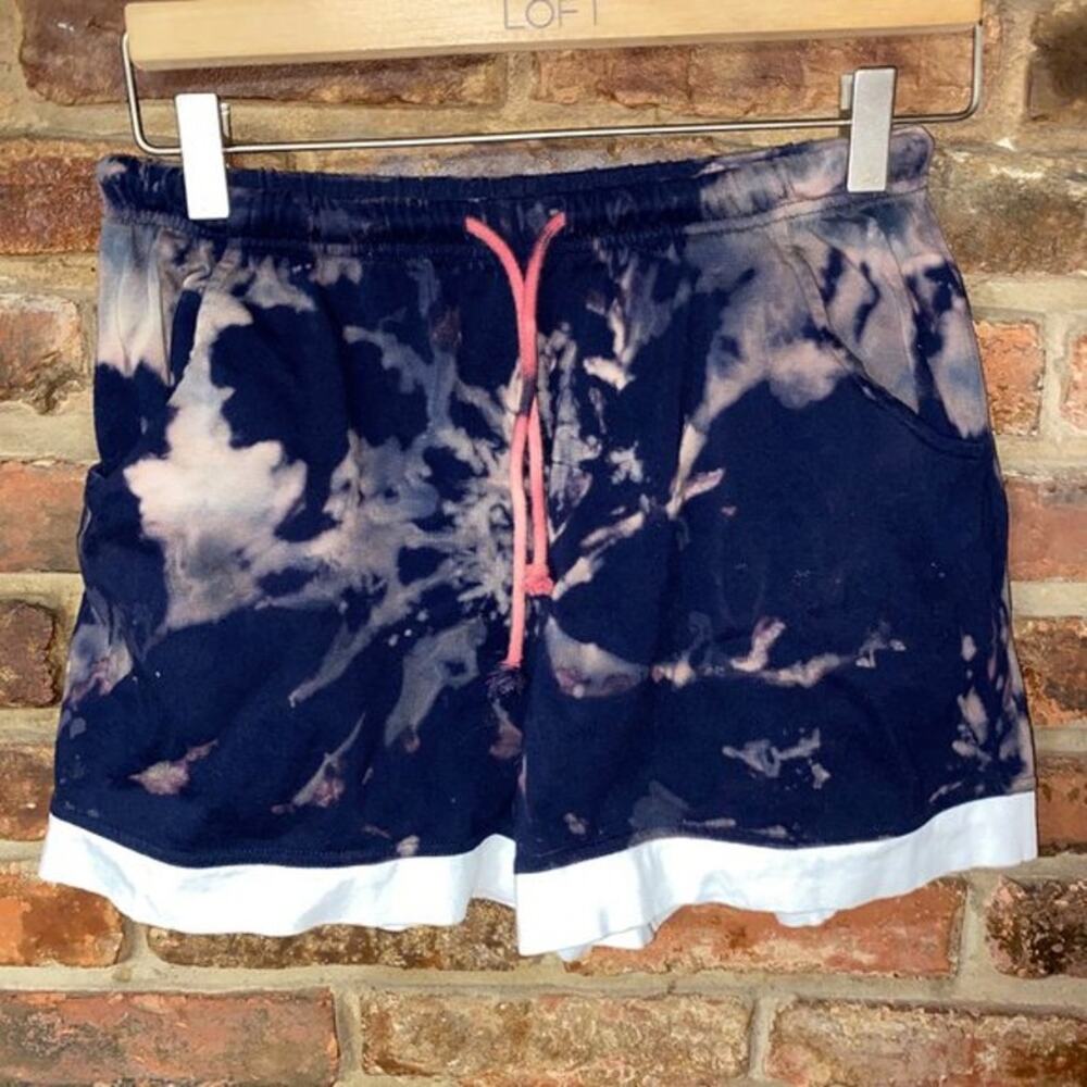 Saks Fifth Avenue Custom Bleach Dyed Sweat Shorts Women's Size XS